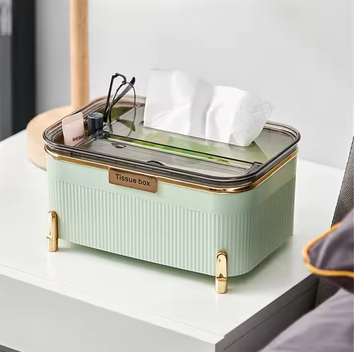 Luxury 3 in 1 Vertical Tissue Case with Storage box